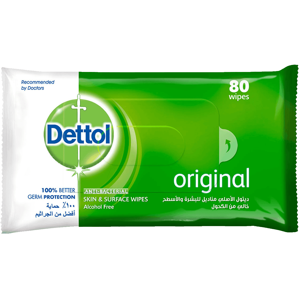 Dettol Skin & Sur Wipes Original 80's (1153076300)