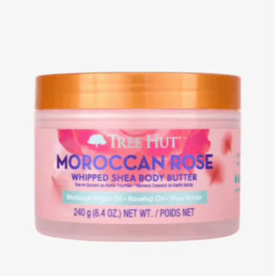 Tree Hut Moroccan Rose Whipped Shea Body butter with Moroccan Argan oil ,Rosehip Oil & Shea Butter 240gm