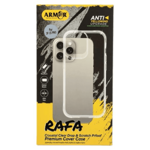 ARMAR - RAFA Crystal Clear Drop & Scratch Proof Premium Cover Case (IP 15 Pro)