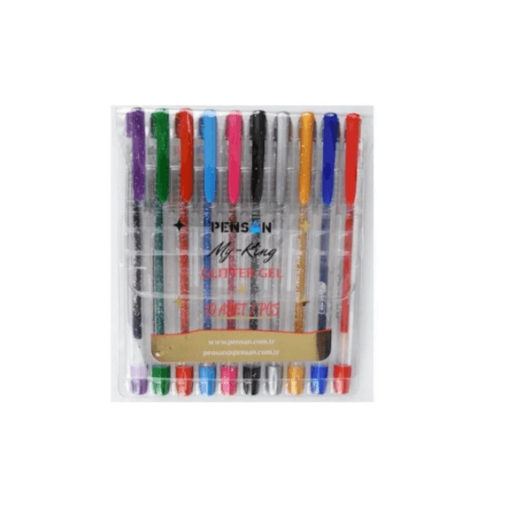 PENSAN MY-KING GLITTER GEL PEN 10 WALLET