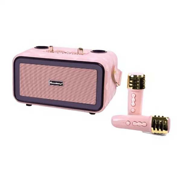 Smartberry M22 Karaoke Speaker With Wireless Mic – Pink