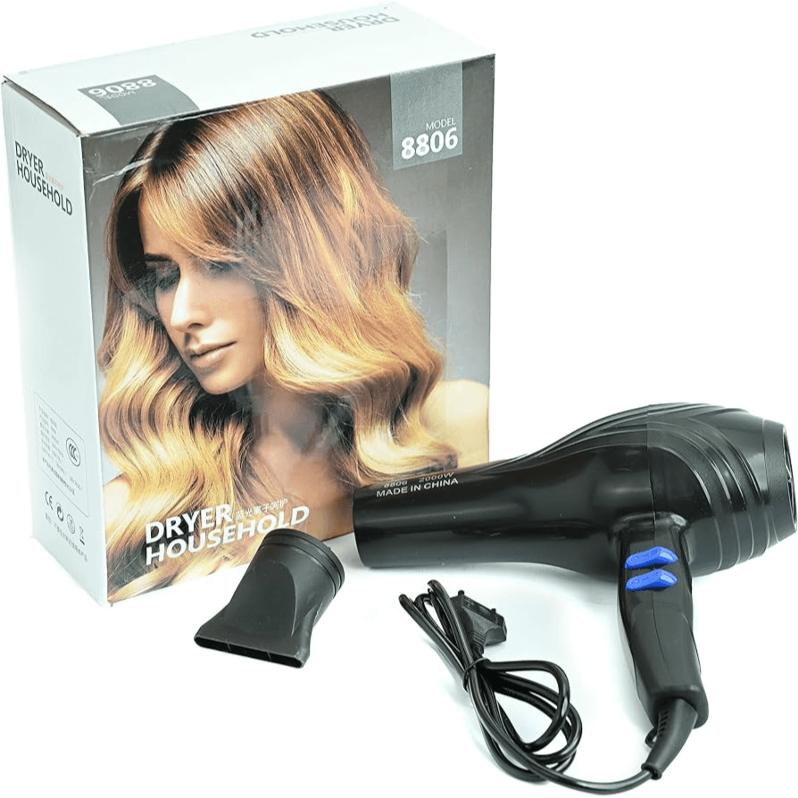 Hair Dryer HouseHold blue ion care Model 8806