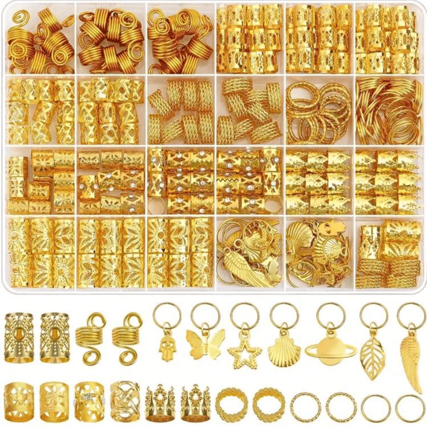 280 Pcs/Set Women's Long Hair Lock Accessories
