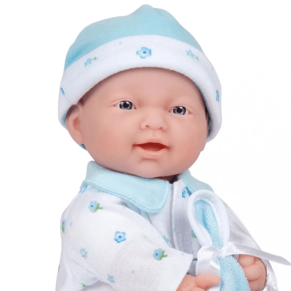 JC Toys La Baby (11"-Inches) Soft Body Baby Doll With Pacifier & Blanket - Blue Outfit