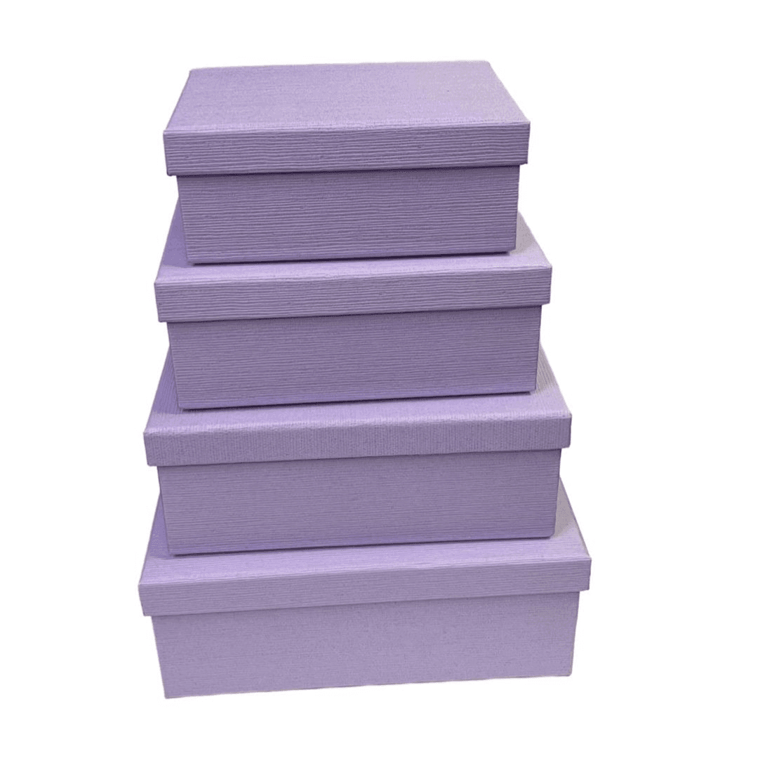 Small 4Pcs Set Lavender Deluxe Gift Box