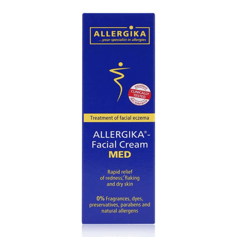 Allergika Facial Cream Med treatment of facial eczema rapid relief of redness & dry Skin 50ml