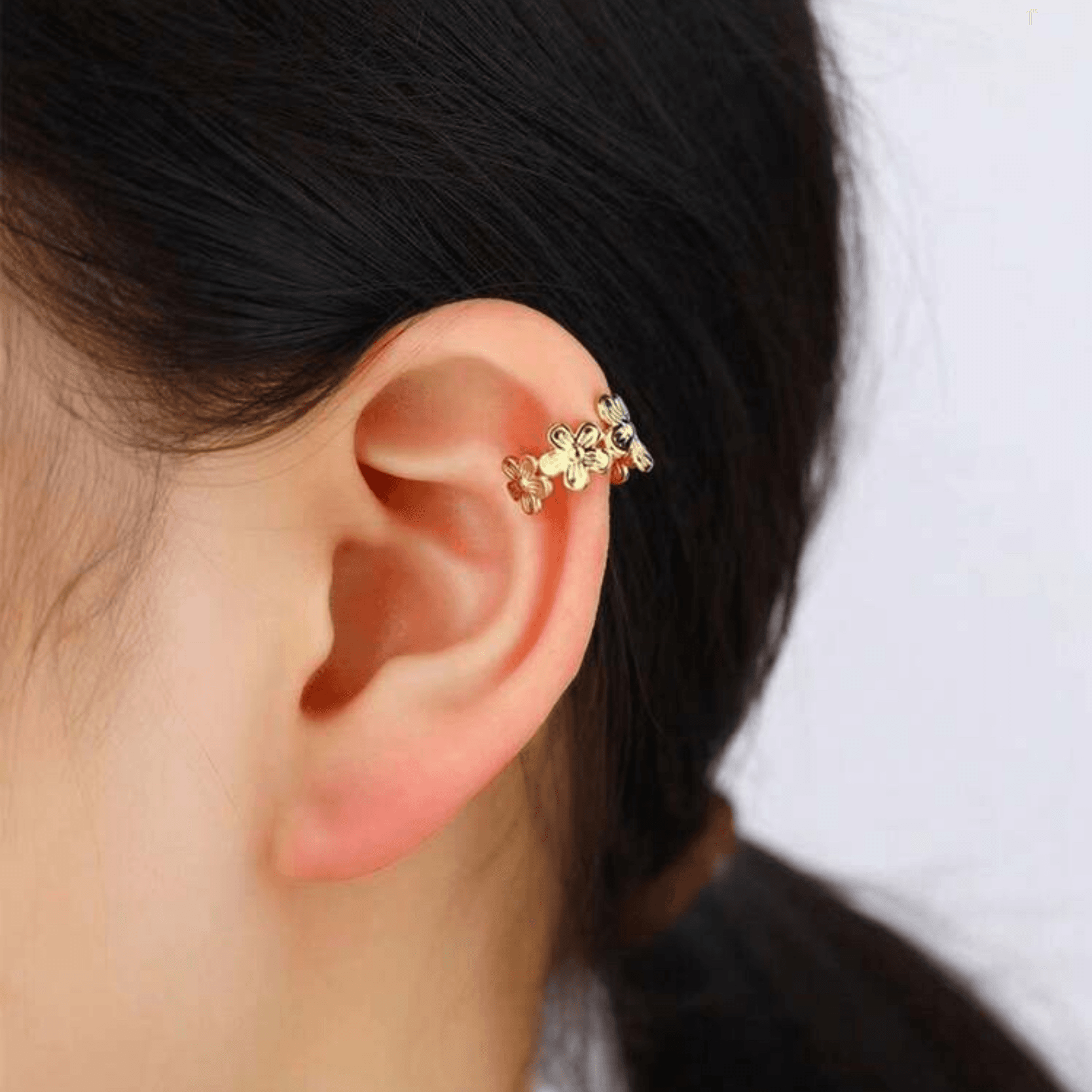 50pcs Girls' Gold Mini Flower Hair Rings, Personalized DIY Braiding Accessories, Suitable For Messy Braids