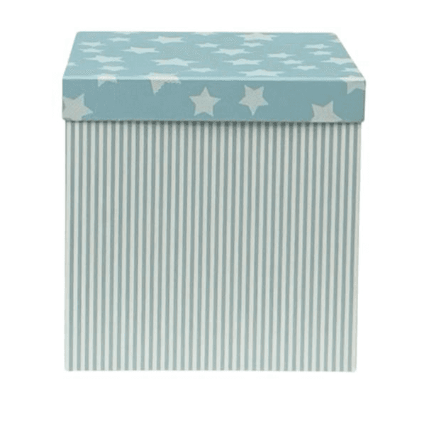 Blue Xxlarge Star With Stripes Square Gift Box Big Size