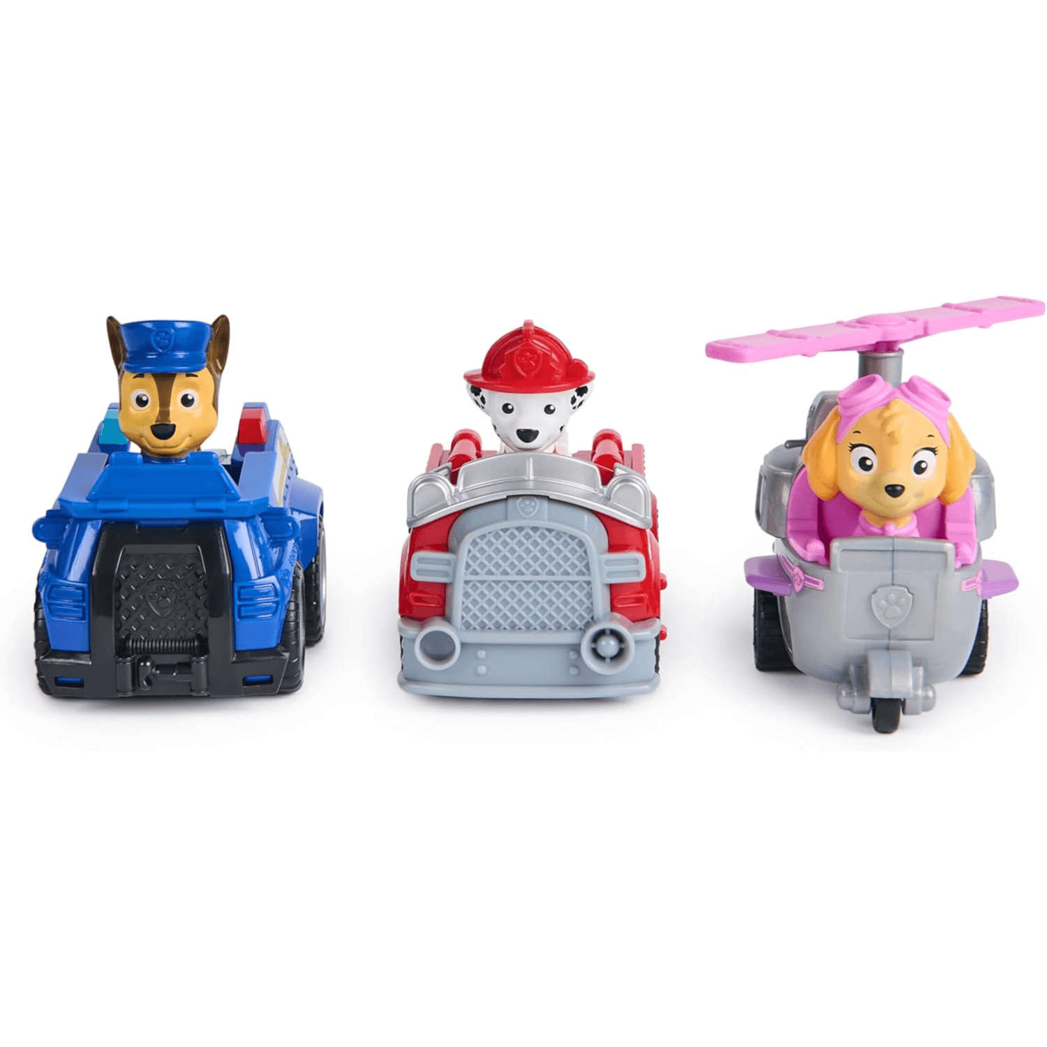 Paw Patrol Pull Back Deluxe Rescue Racers Triple Gift Pack (Chase, Marshall & Skye)