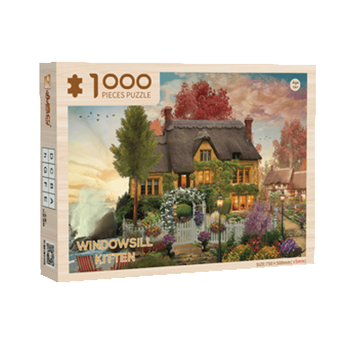 Windowsill Kitten Wooden Puzzle 81001-5 1000pcs