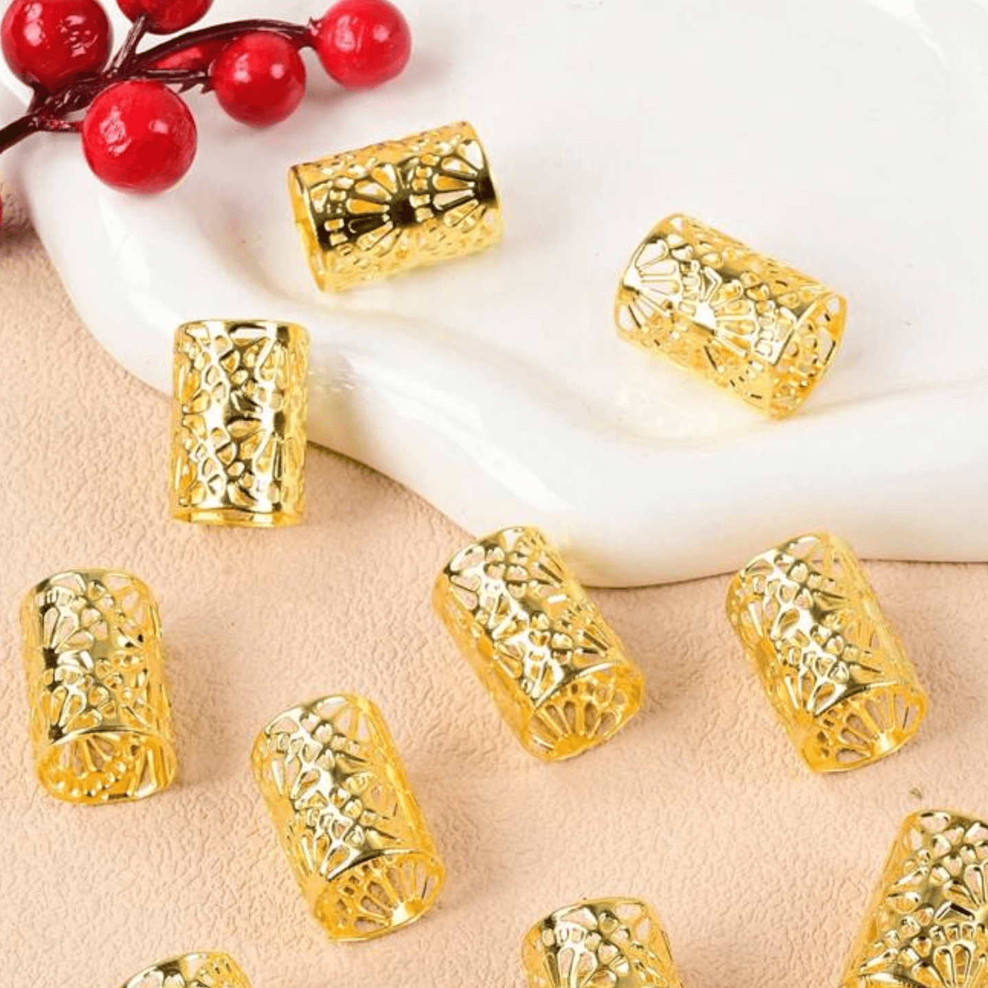 10pcs Golden Semicircle Clips