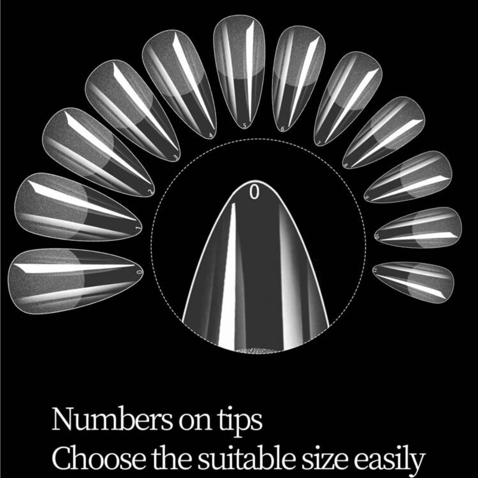600Pcs Full Cover Press On Nail Tips Stiletto Almond Square Coffin French False Fake Soak Off Gel Nail Extension Tips Capsule