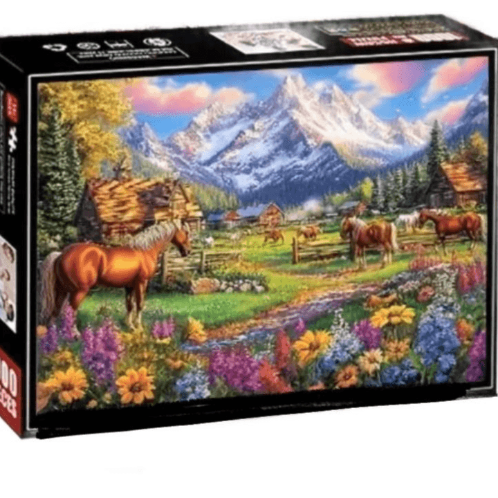 Snow Mountain Horse Farm 1000 pcs Puzzle 