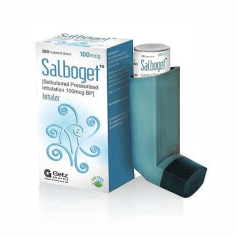 Salboget 100mcg Salbutamol inhaler 200 doses 