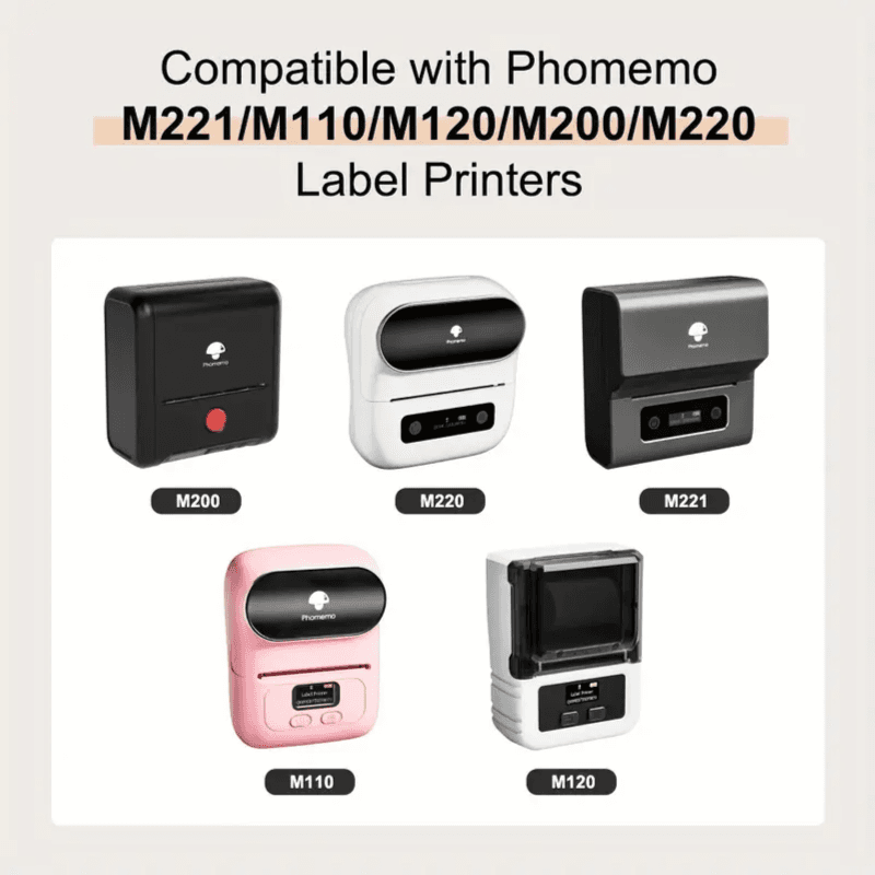 Phomemo 50×50mm Round Thermal Labels - 140 Label (Pink)