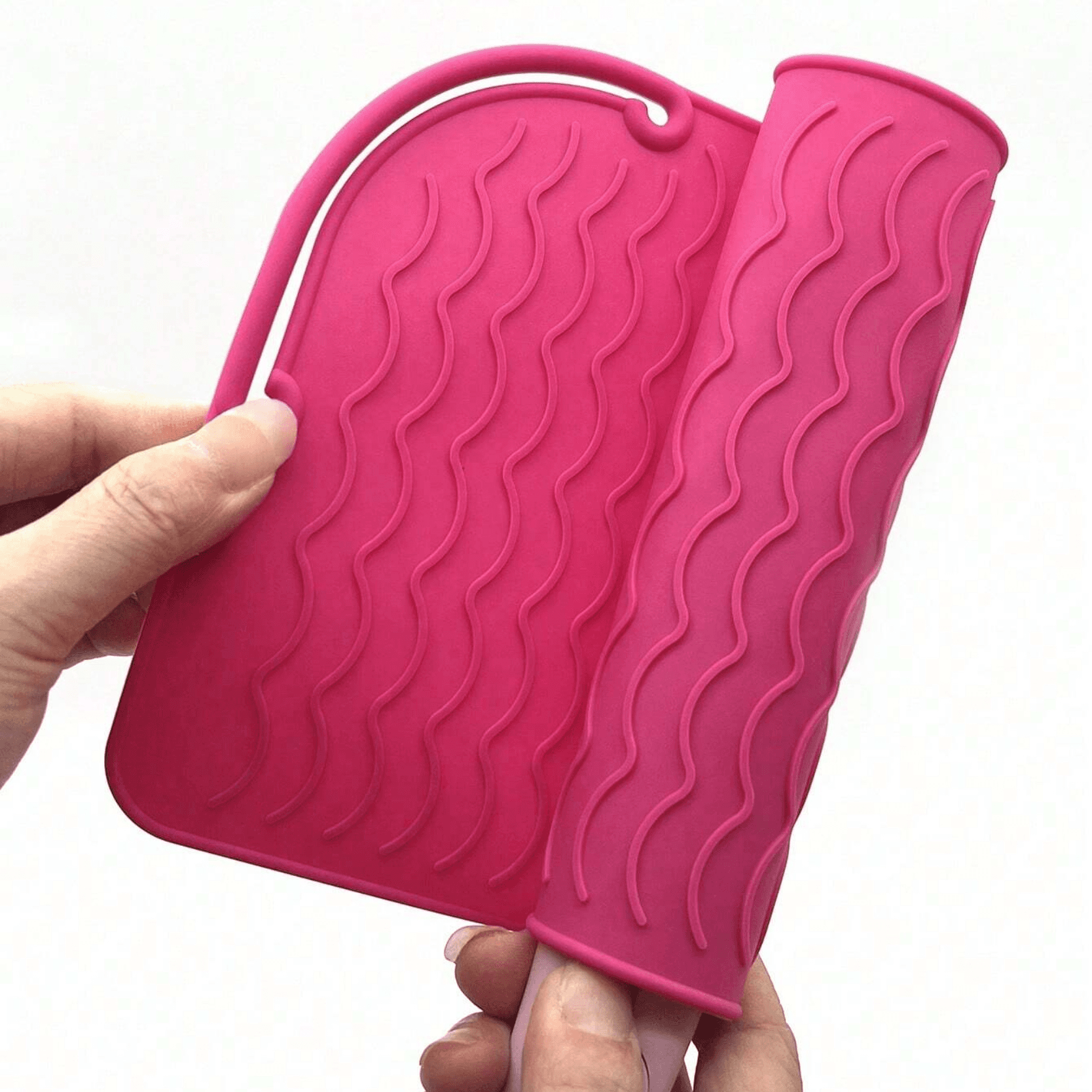 1pc Silicone Heat Resistant Pad- rose red