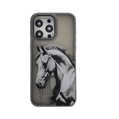 FLORME iPHONE 15 PRO MAX MAGSAFE PRINT CASE (White Horse)