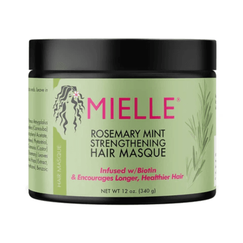 Mielle Rosemary Mint Strengthening Hair Masque with biotin for longer & healthier hair 340gm
