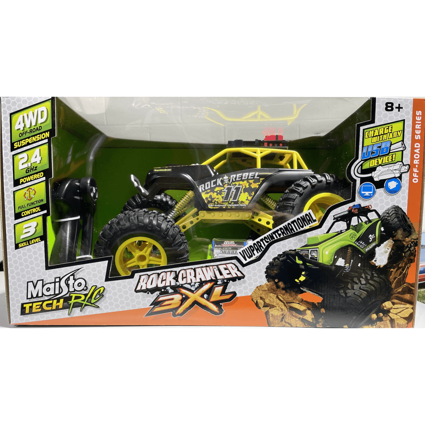 Maisto Tech R/C - 2.4GHz Rock Crawler 3XL (Rechargeable Truck)