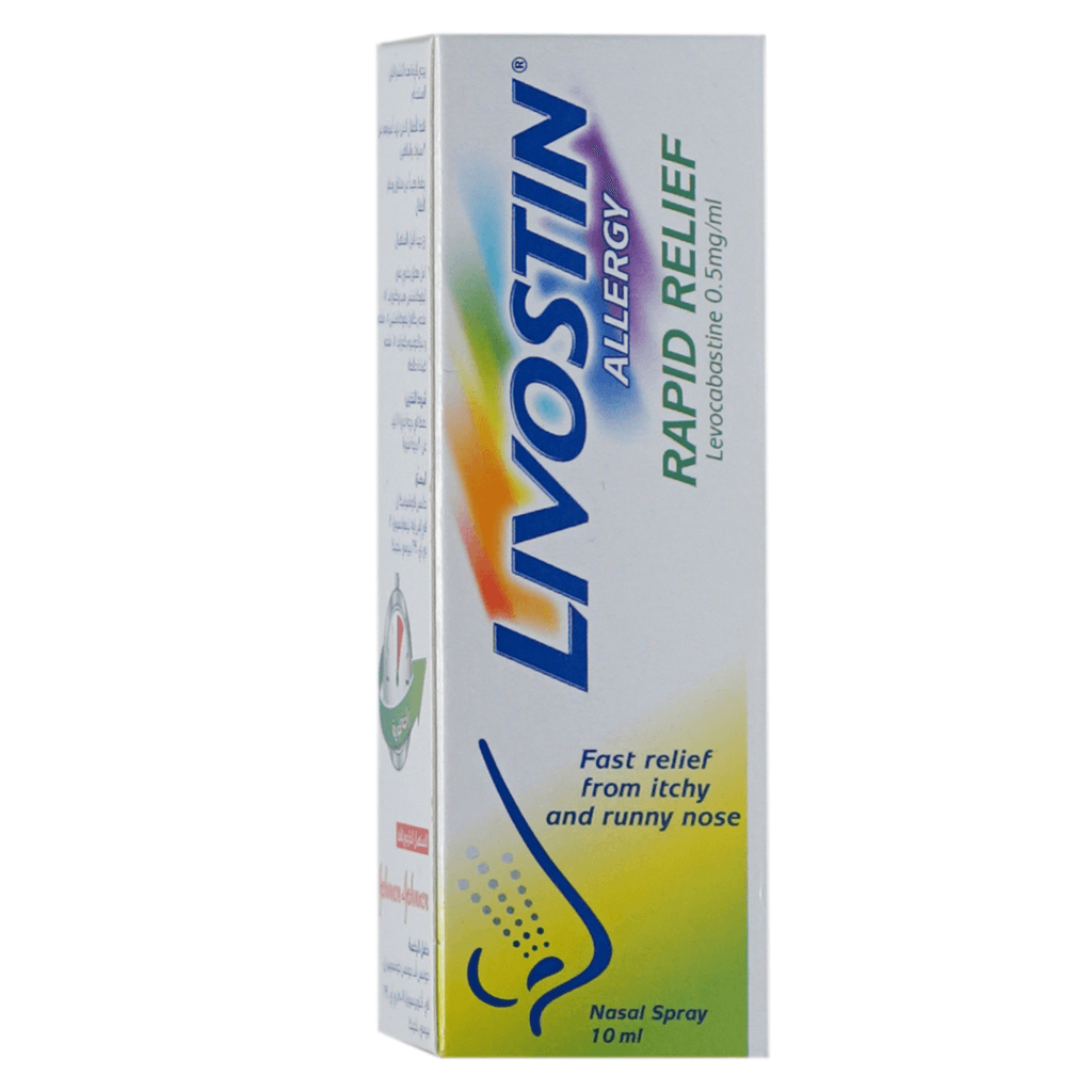 Livostin Allergy Nasal Spray rapid relief from itchy & runny nose 10ml