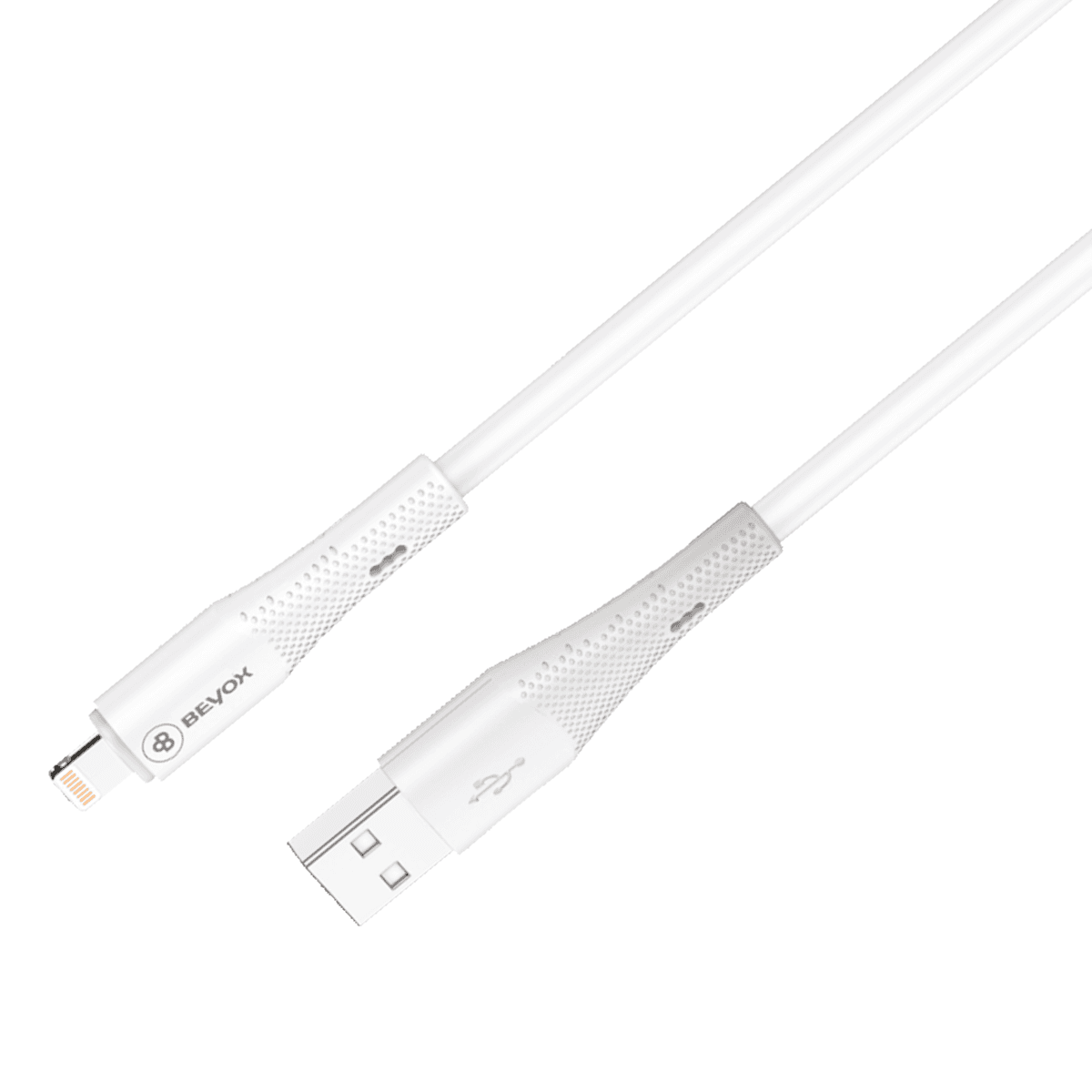 Charging Cable PU Silicone Data Cable USB-A to Lightning Fast Data Transfer Efficient Charging 1 mtr - BEYOX BC76