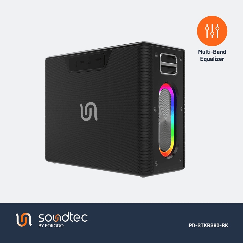 Portable  Bluetooth Speaker QUANTUM 2.2 Channel Porodo Soundtec