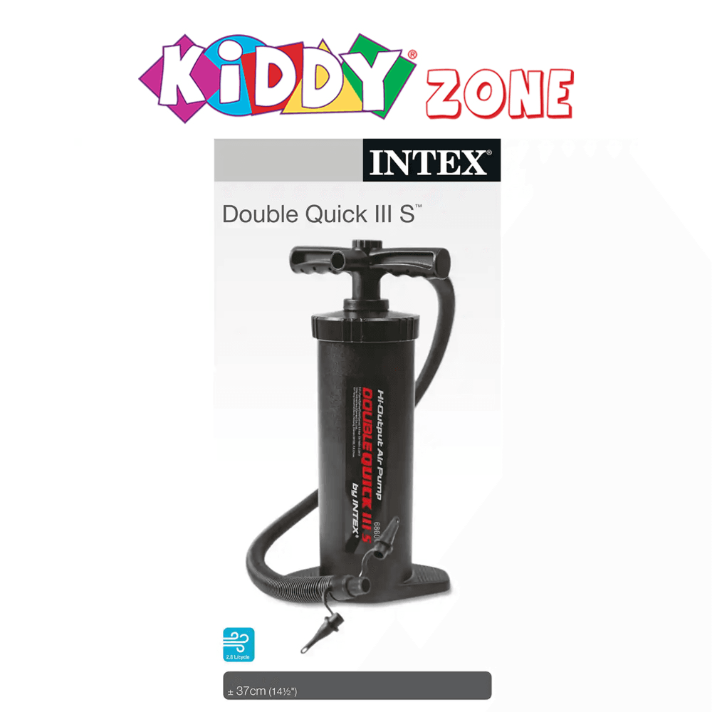 منفاخ يدوي مزدوج القوة من INTEX – طراز Quick III S