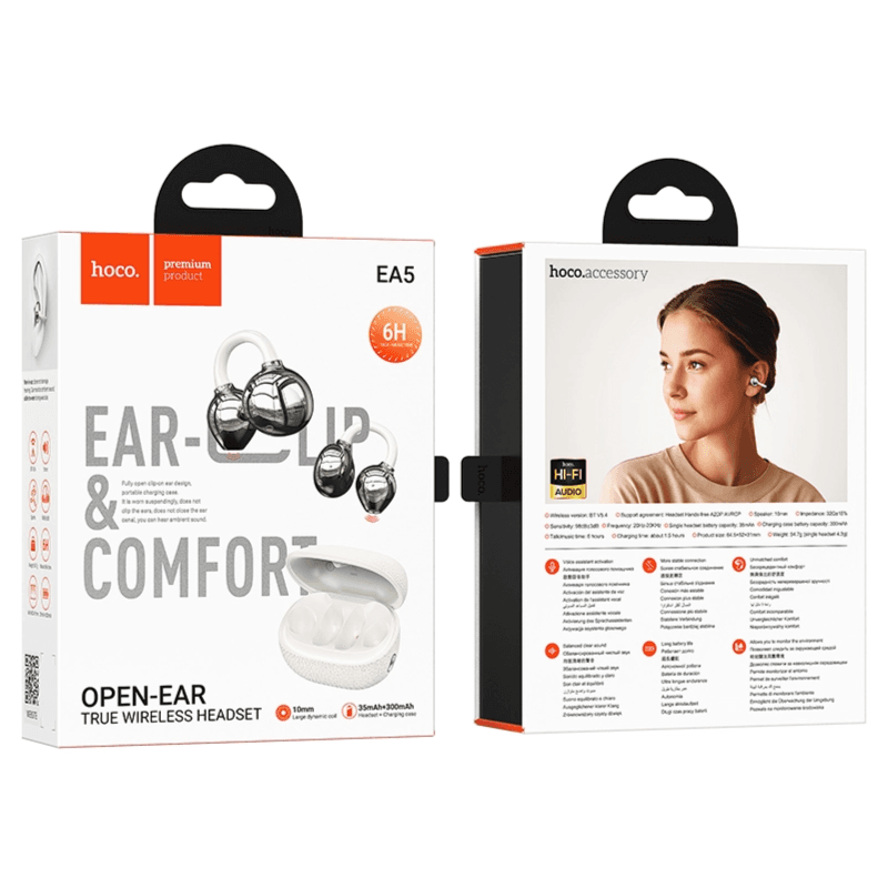 Hoco Ea5 Duke Ⅲ Clip-on True Wireless Bt Earbuds