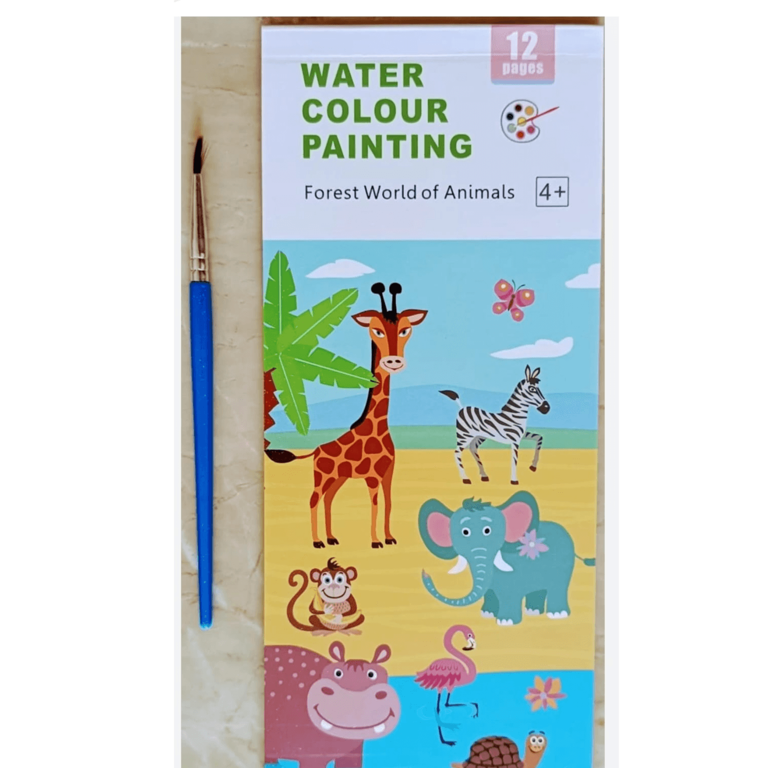 water color painting forest world animals