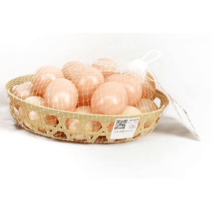 Plastic Brown Color Egg Toys In Basket