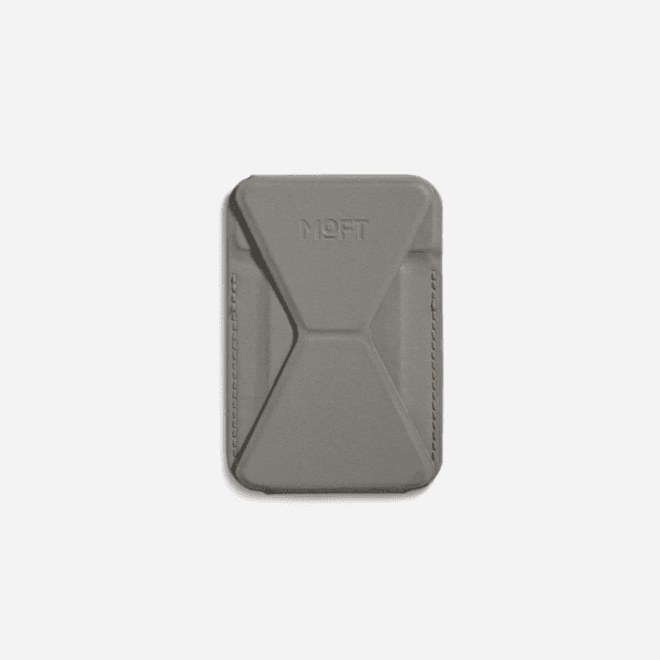 MOFT Snap-on Phone Stand & Wallet - MagSafe Compatible (Taupe)