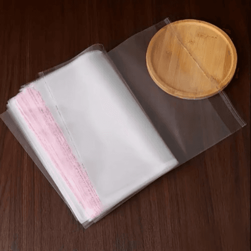100Pcs Large Clear Plastic Bags - Flip-Top Closure (29.97X39.88Cm)