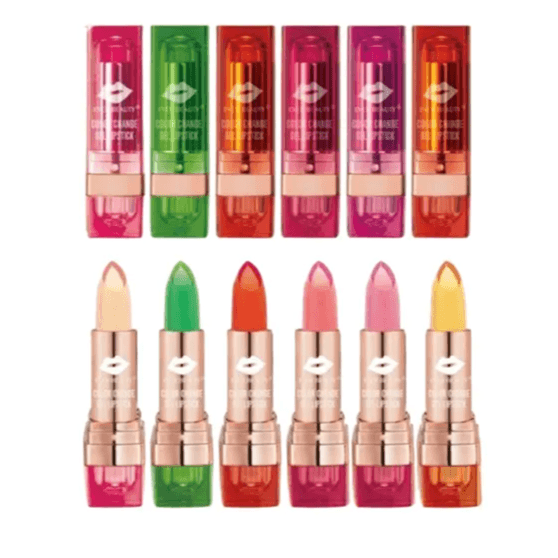 Ever Beauty Magic Color Change Gel Lipstick 6 Pieces