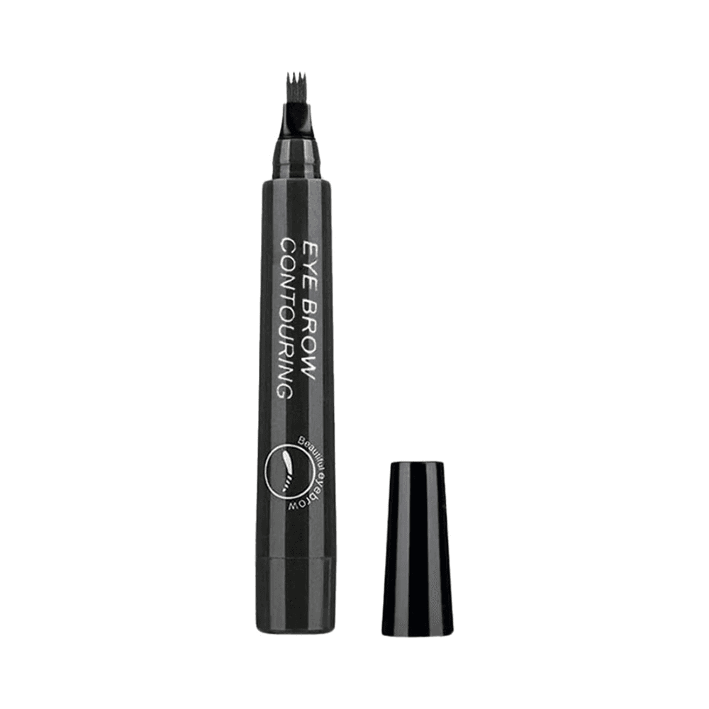 Waterproof Liquid Eyebrow Pen: Long-Lasting, Smudge-Proof Brow Makeup (Black 5)