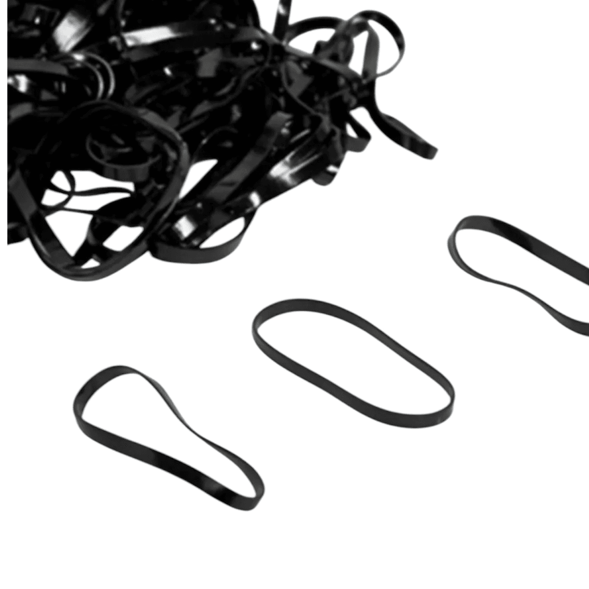 Rubber Bands Black (100pcs)