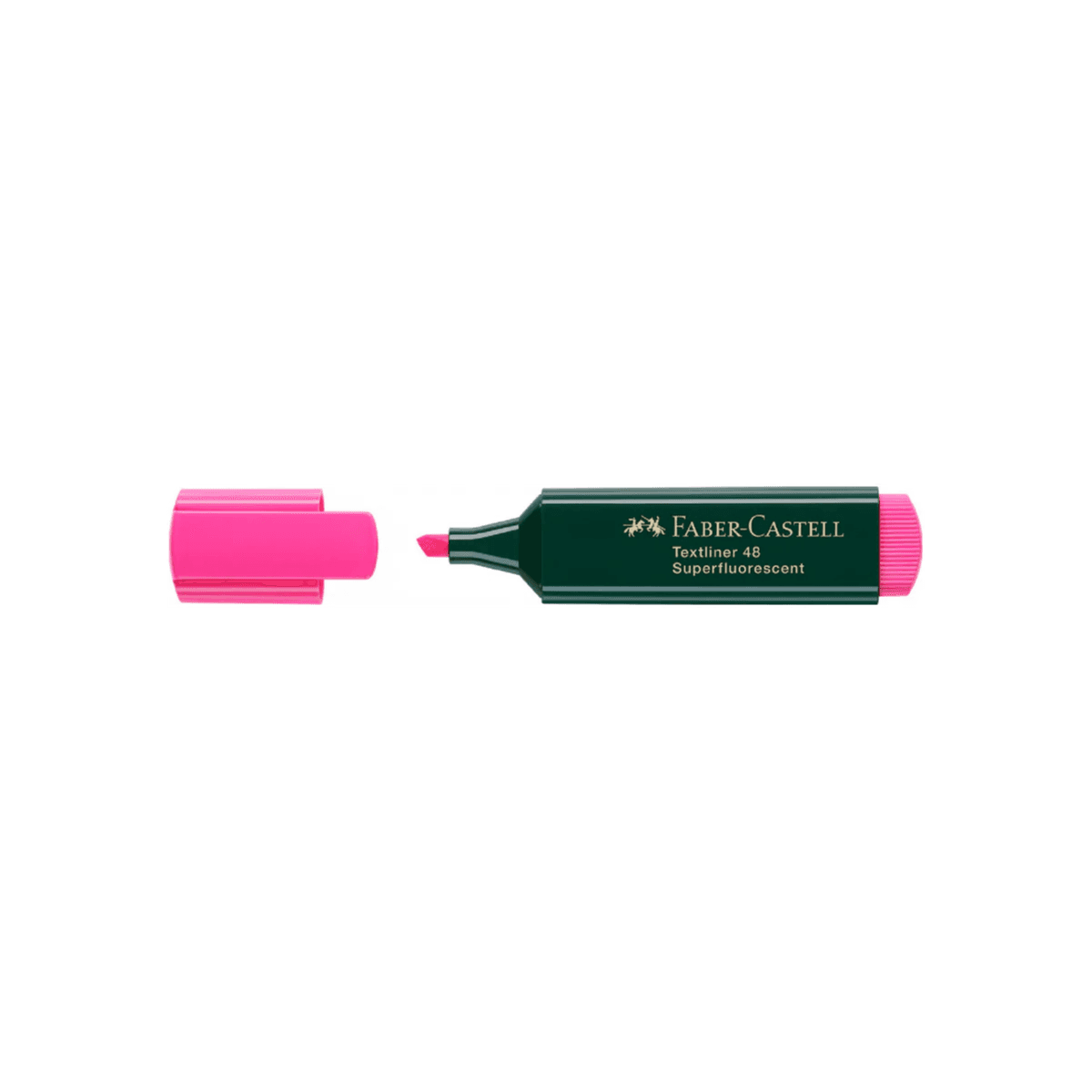 Faber-Castell Textliner Highlighter, Pink Chisel Tip 10 pieces  