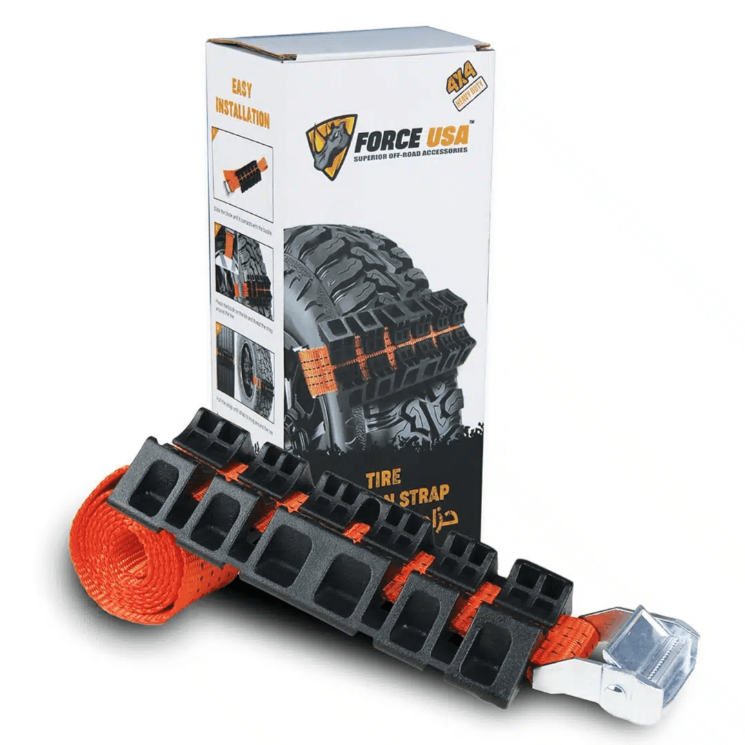 Force Usa Tire Traction Skid Emergency To Unstuck Snow, Mud & Sand –traction Mat Or Chain