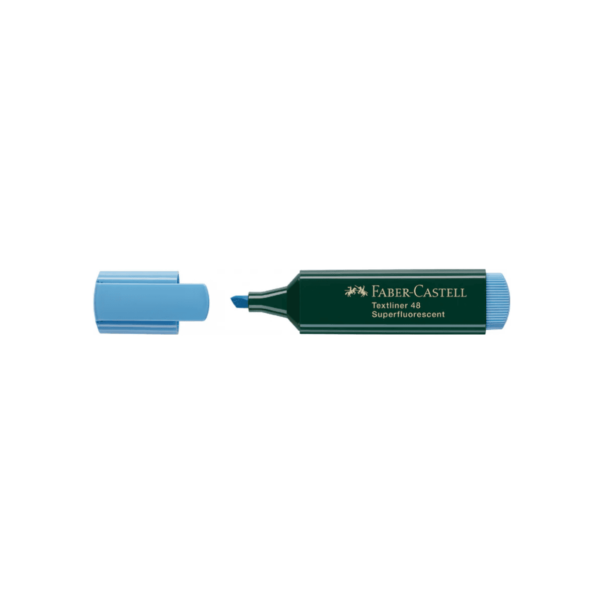Faber-Castell Textliner Highlighter, Blue Chisel Tip 10 pieces