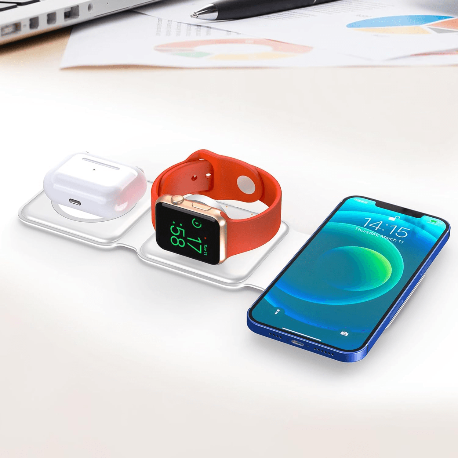 Swiss Military Magsafe Power Portable 3-in-1 Wireless Charger