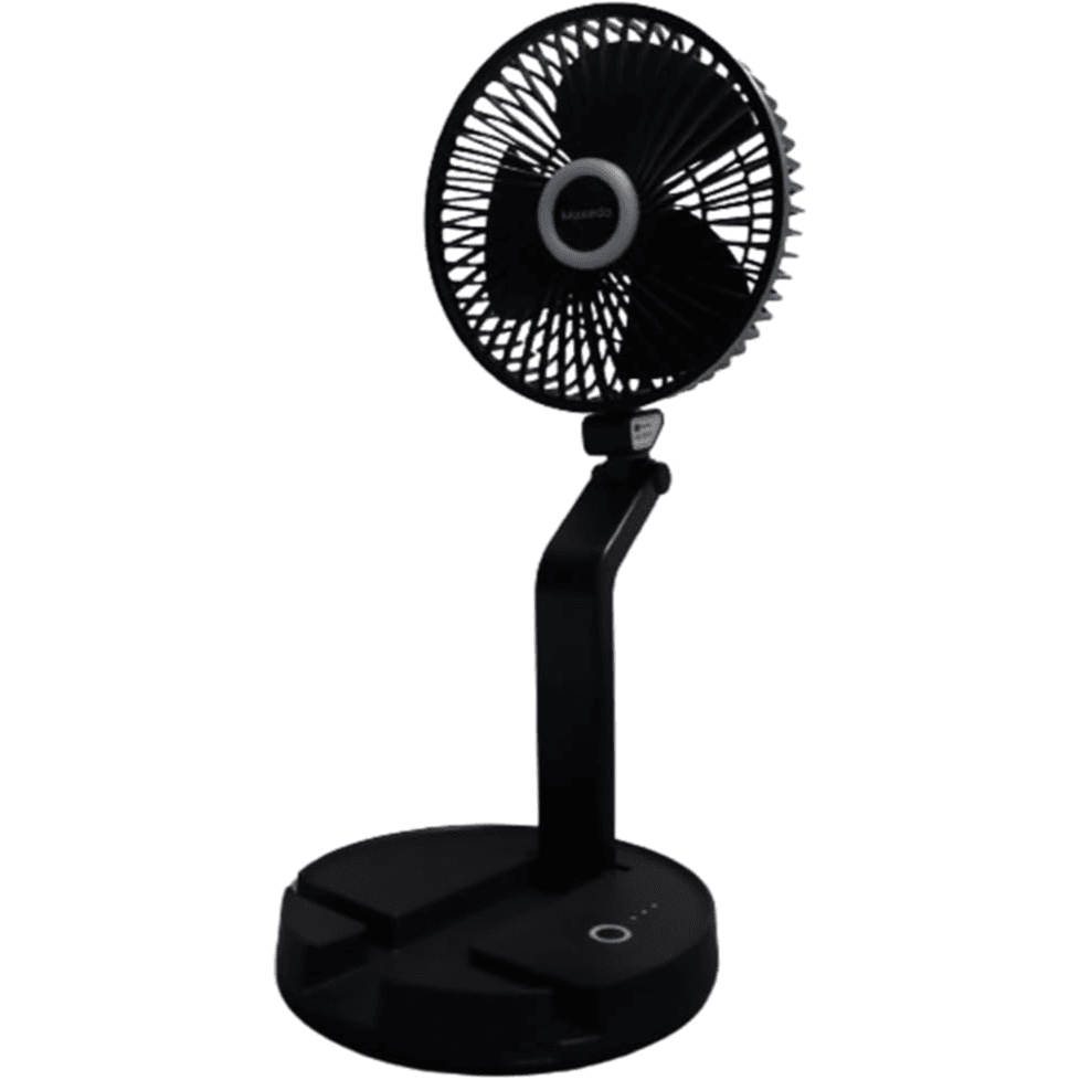 Oscillating Fan Wall Mount Foldable Desk Stand, Usb Rechargeable Battery, Adjustable 3 Speeds, Built-in Phone Stand, Portable Fan For Home Office, Travel, Camping, Desk, Cooling, Air Circulation - Moxedo
