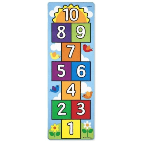 Tayagxg Hopscotch Velvet Mat – Non-slip, Washable (60×150cm)