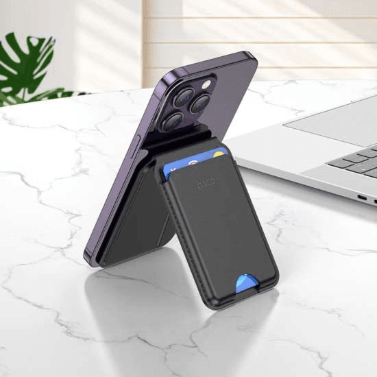 Hoco Multifunctional Magnetic Card Holder Case - Black