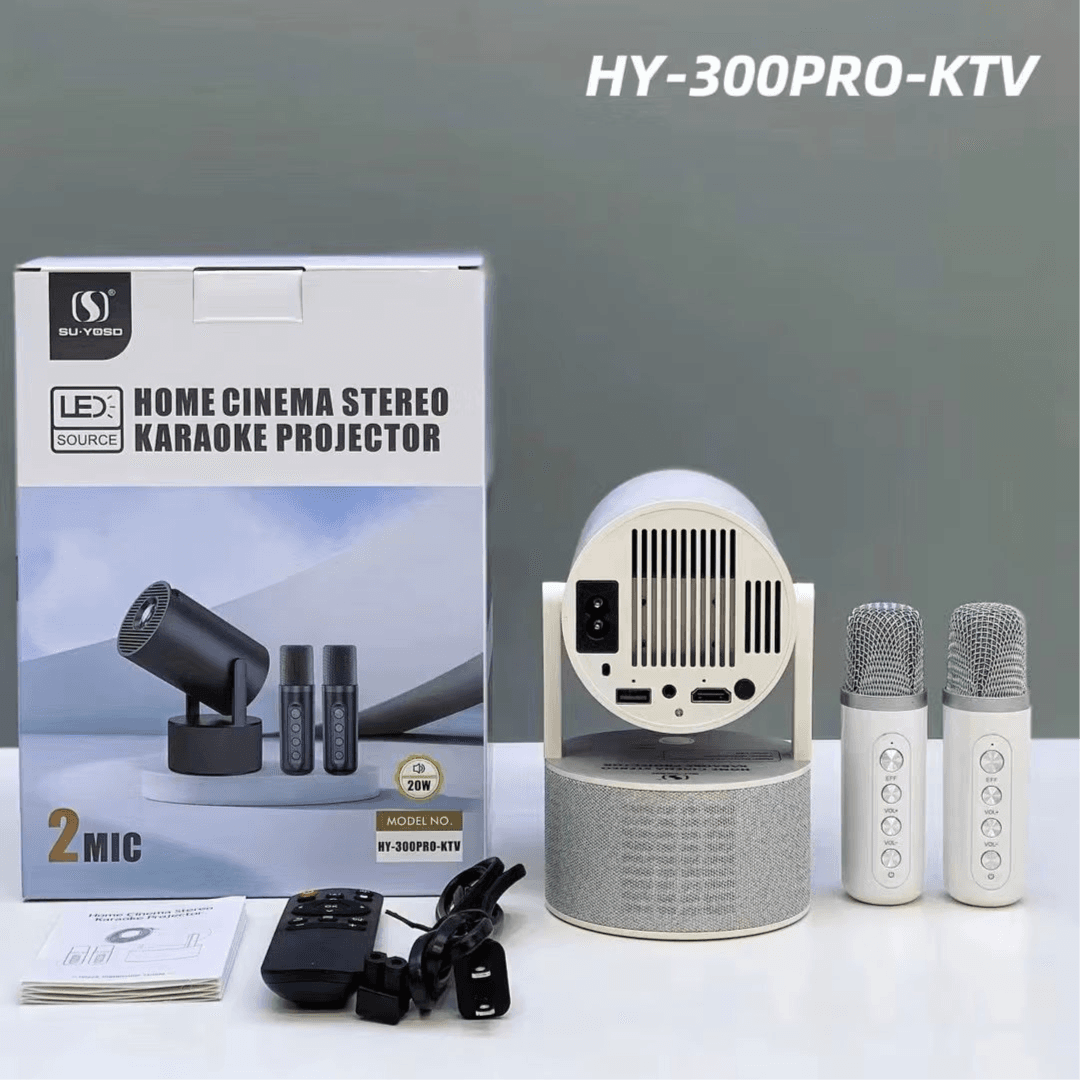 جهاز عرض كاريوكي ستيريو سينما منزلية - HY300 PRO