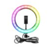 RGB Soft Ring Light MJ36 Circle Photography Lighting Colour Led RGB Ring Light with Phone Tripod Stand