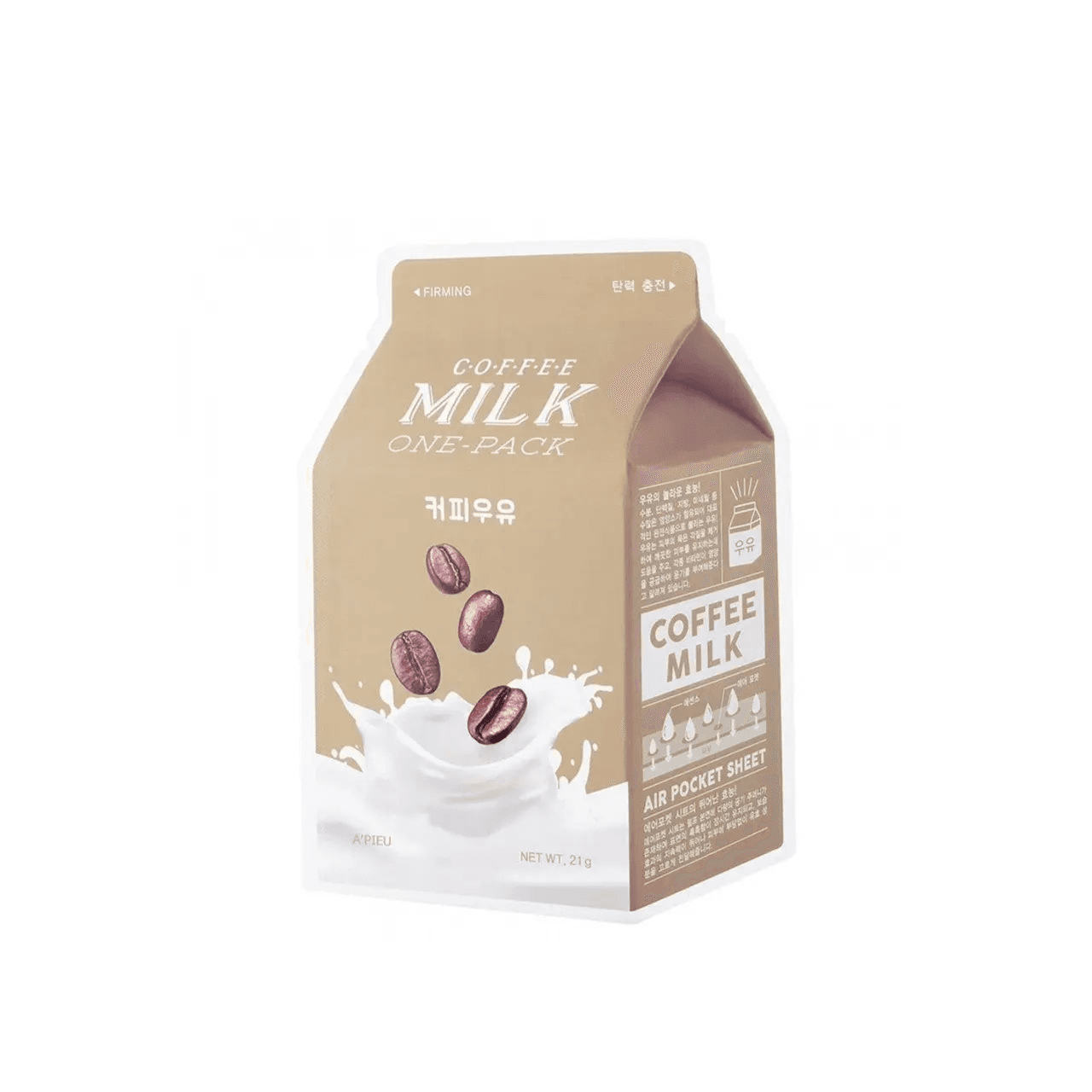 Apieu Coffee Milk One-pack Face Mask(1ea = 1sheet)