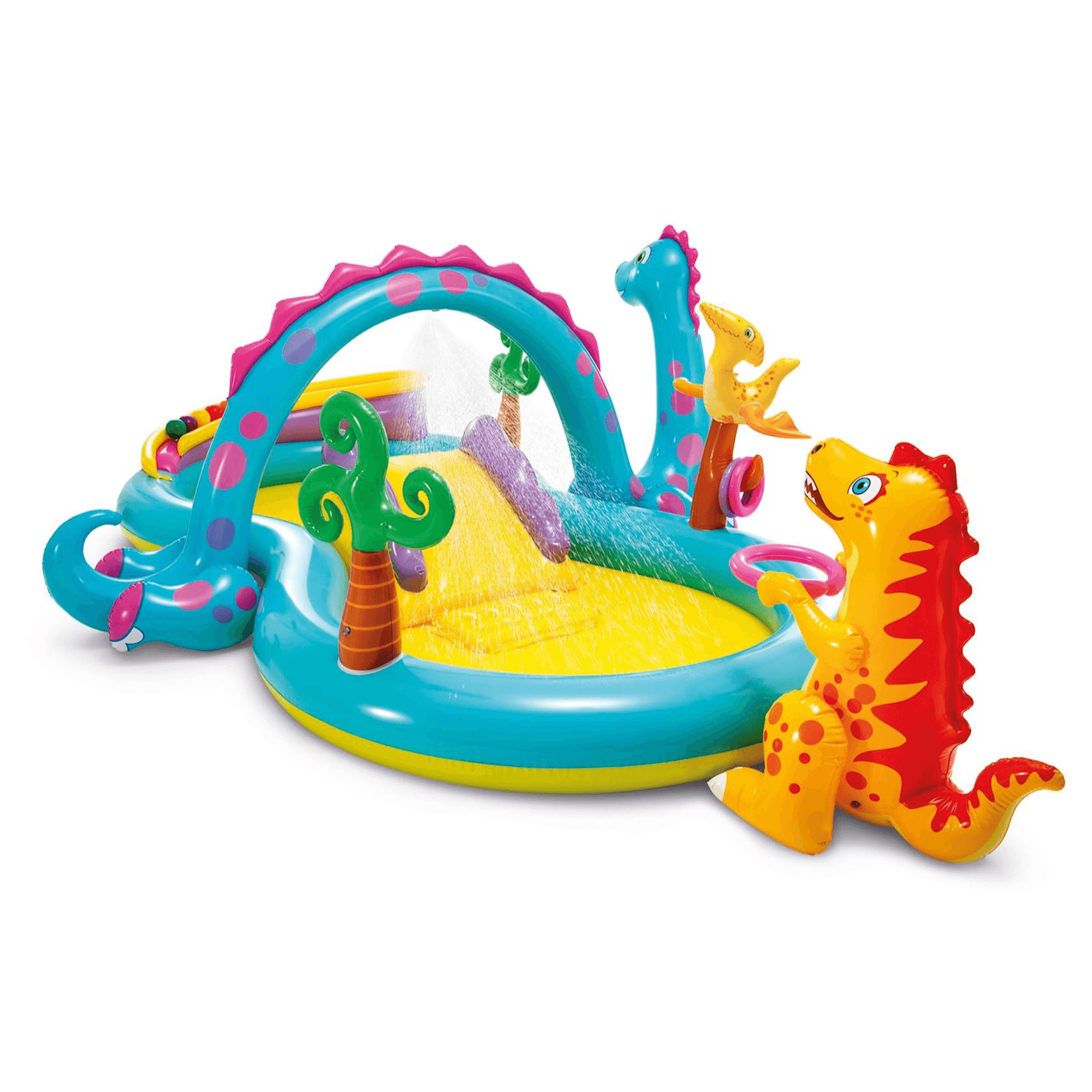 Intex Swim Big Blue Inflatable Swimming Pool With Dinosaur