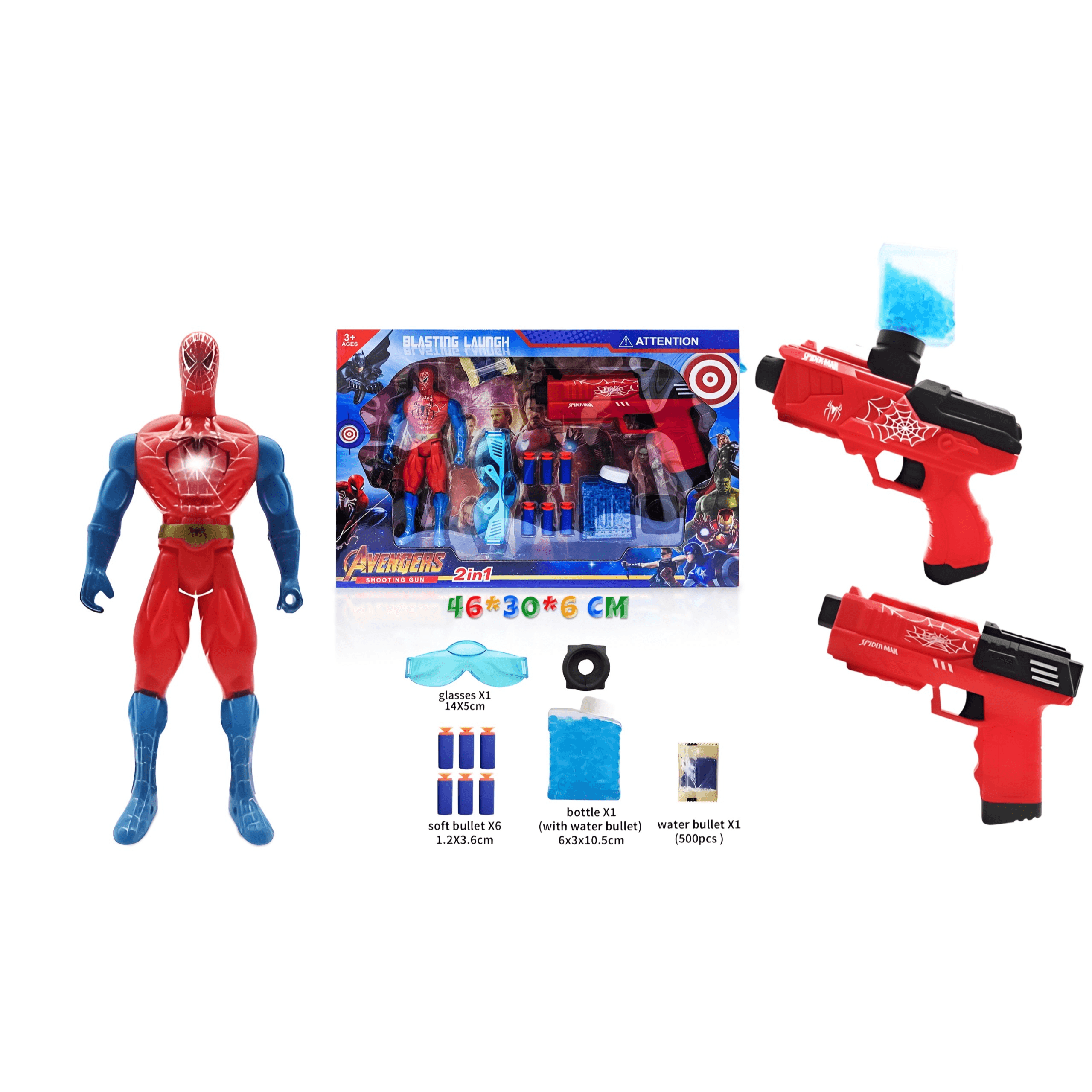 2 In 1 Spider Orbeez And Soft Gun
