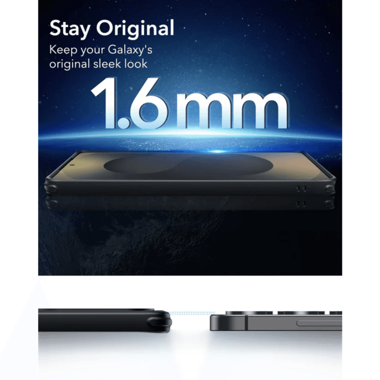 Galaxy S25 Ultra Case/Cover HaloLock Classic Hybrid  - Clear Black