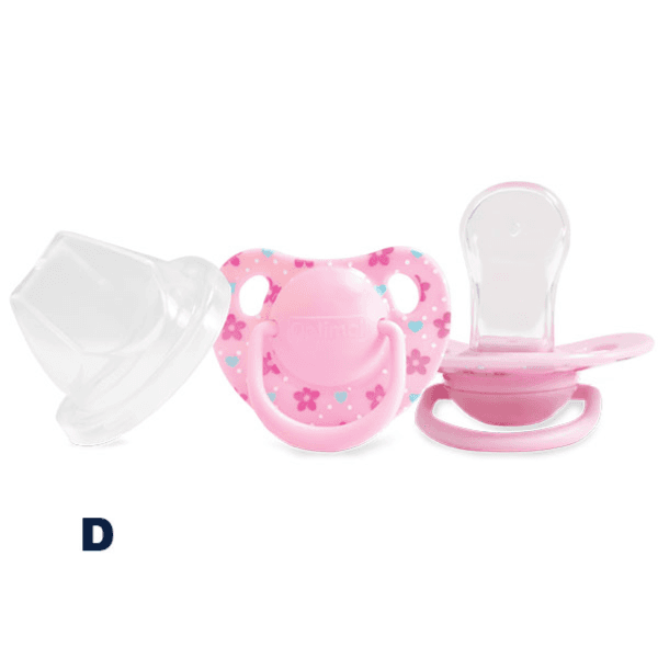 Optimal Round Nipple Silicone Pacifier for age 6+months Pink Code:OPB-0106(P)