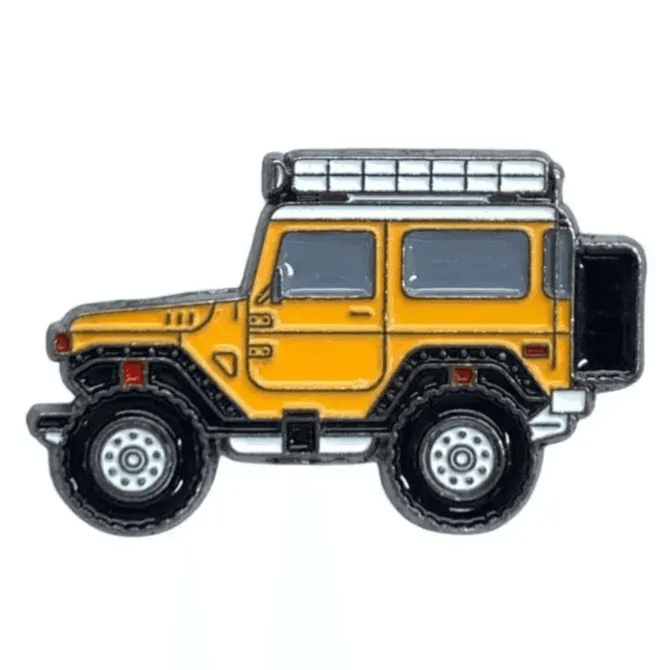 ملصق معدني ثلاثي الأبعاد - لاند كروزر Fj40 أصفر